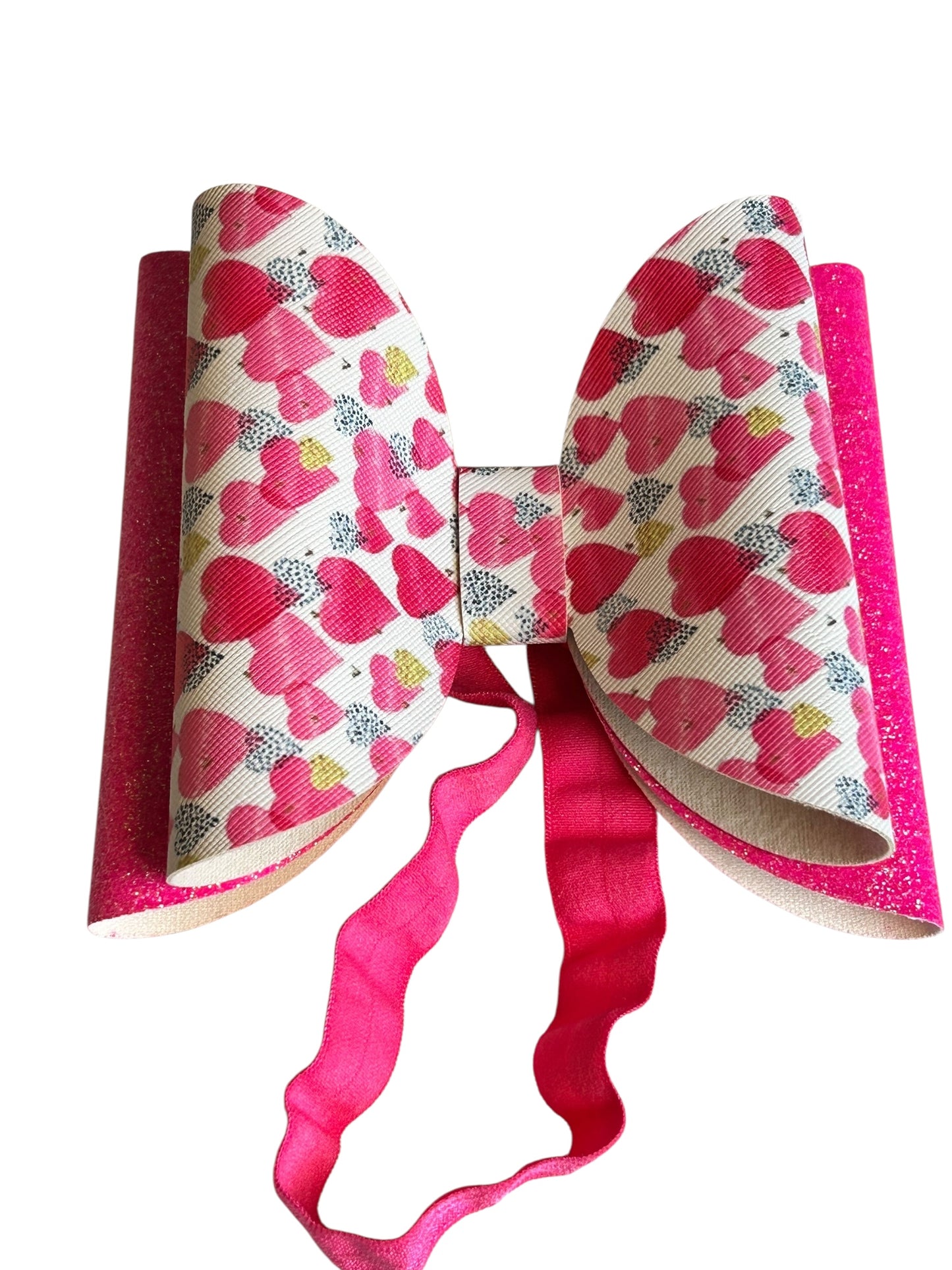 Berry Blush Love Bow Headband