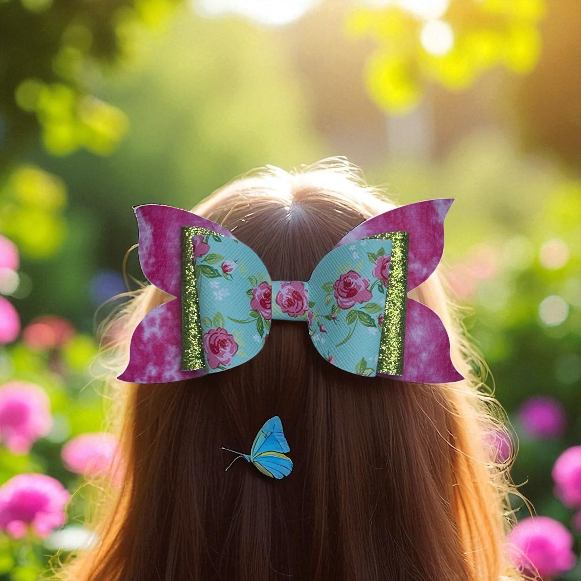 Sparkle Bed Of Roses Hairbow