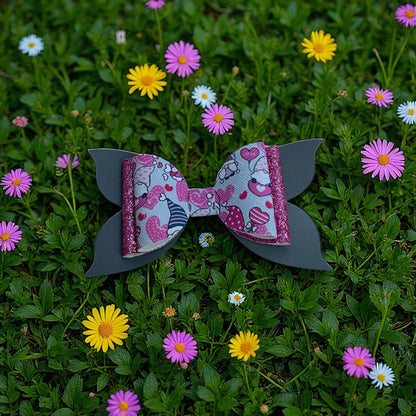 Love Gnome Glitter Bow