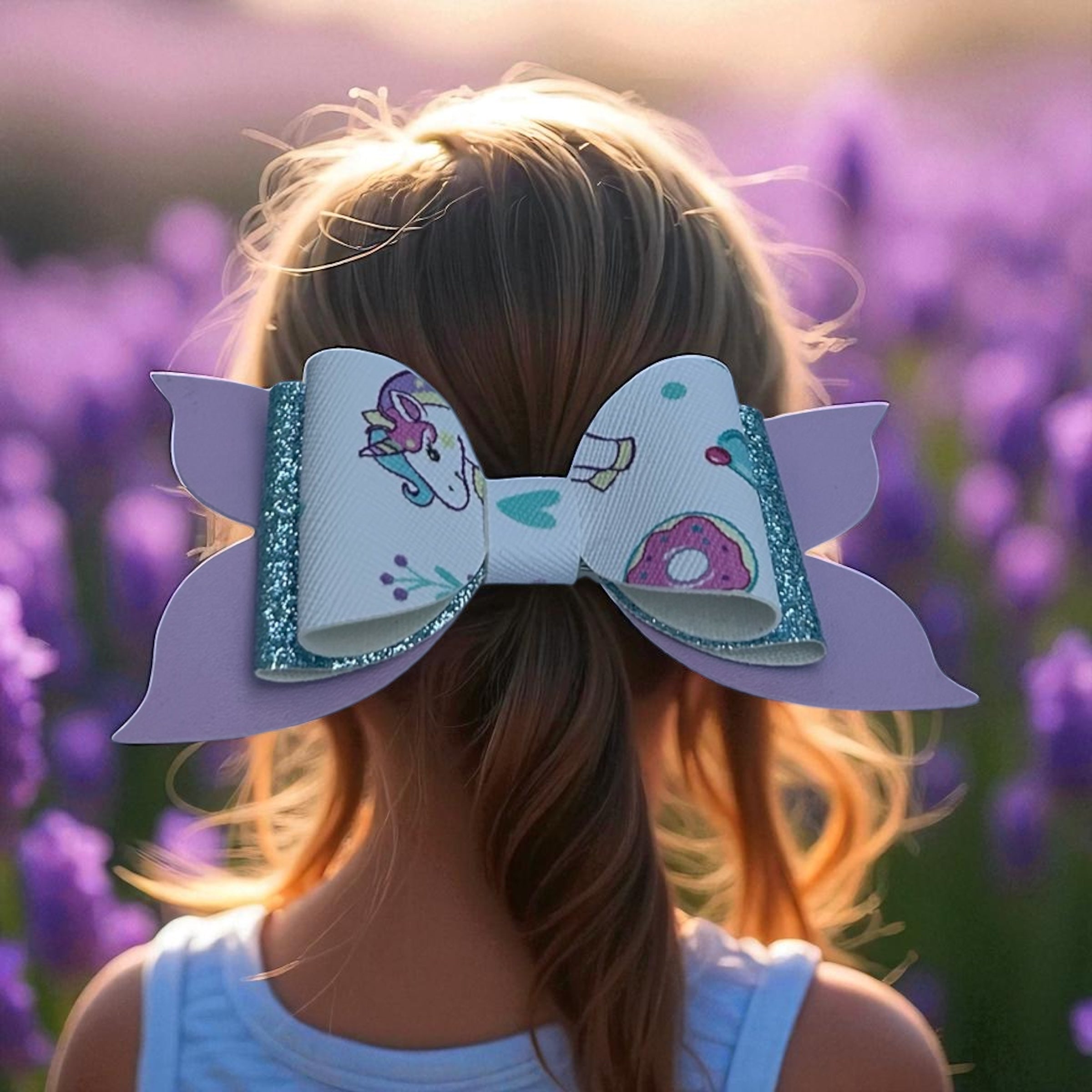 Sweet Sparkle Unicorn Hairbow