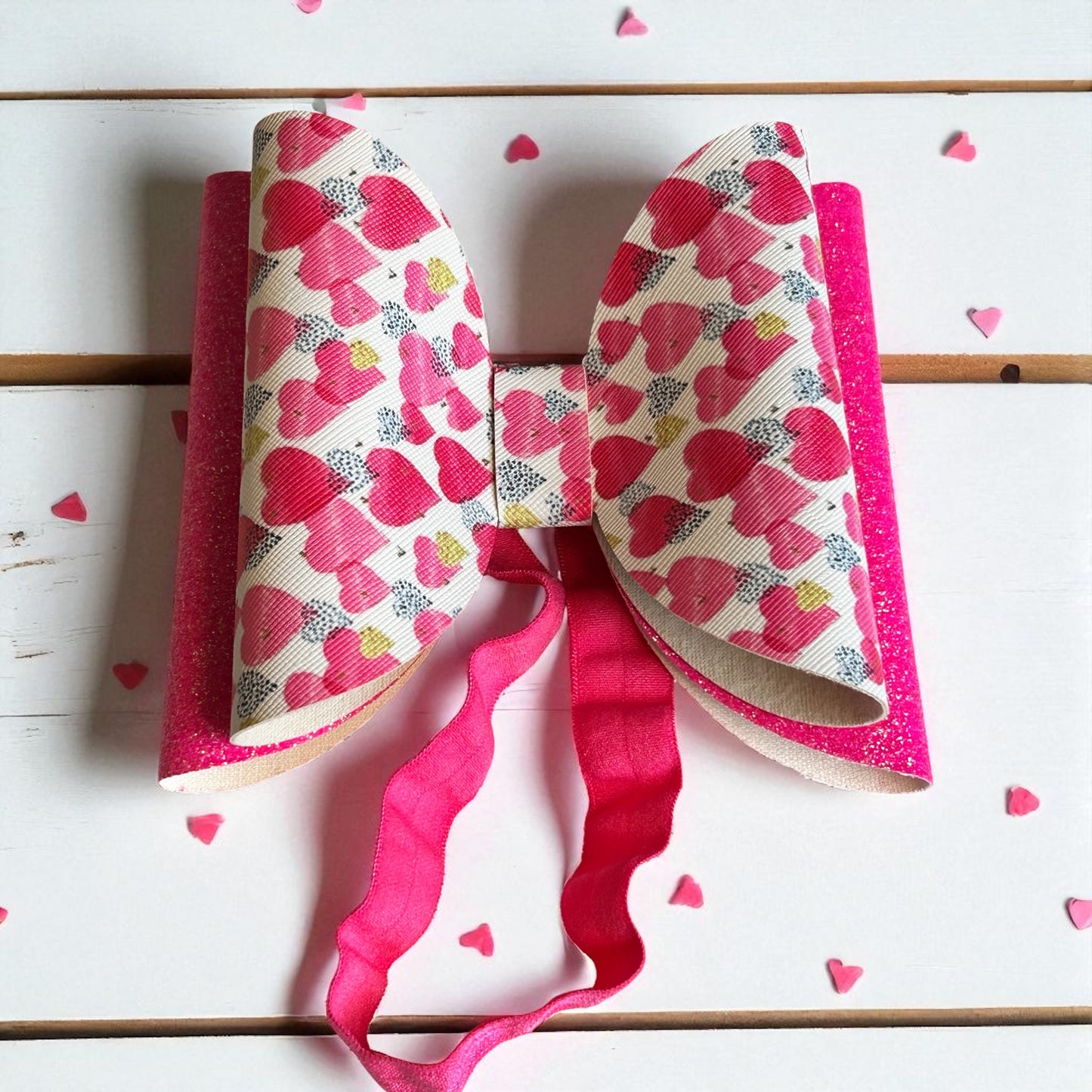Berry Blush Love Bow Headband