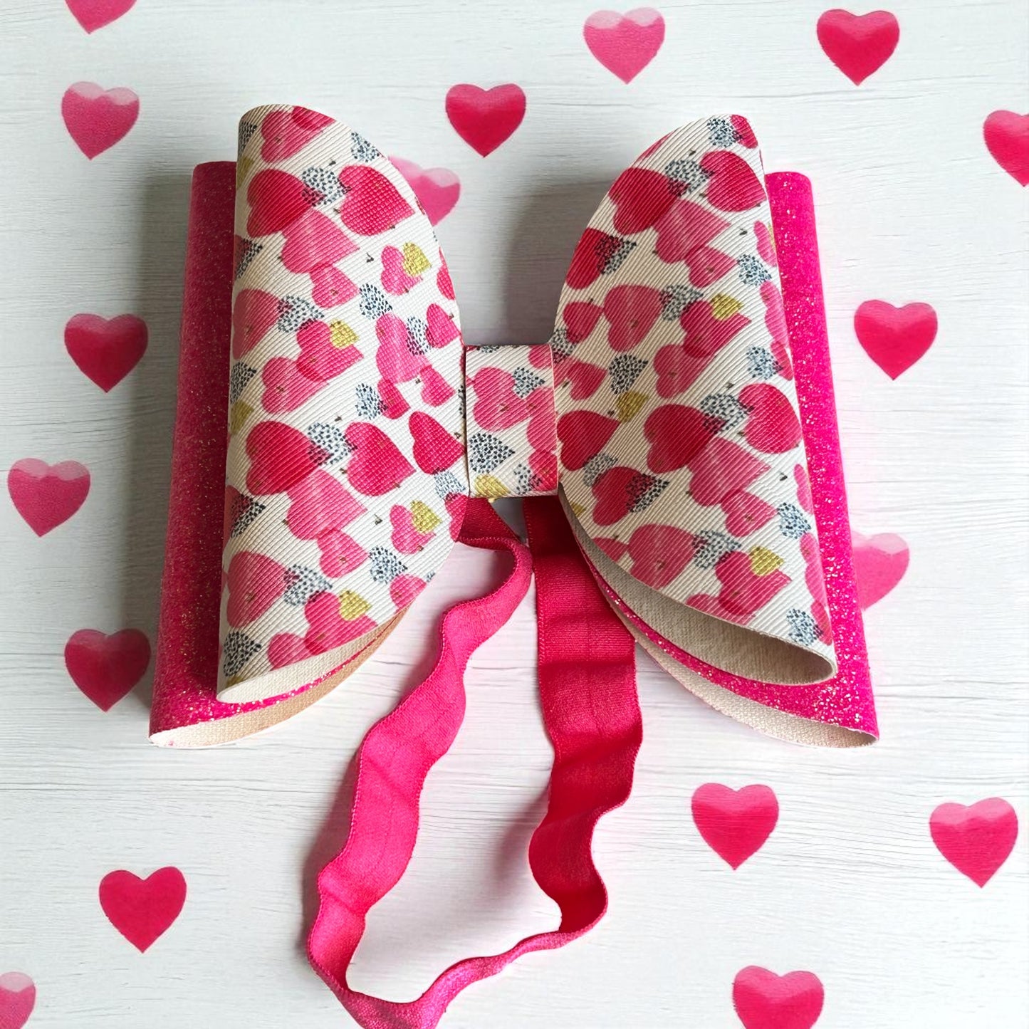 Berry Blush Love Bow Headband