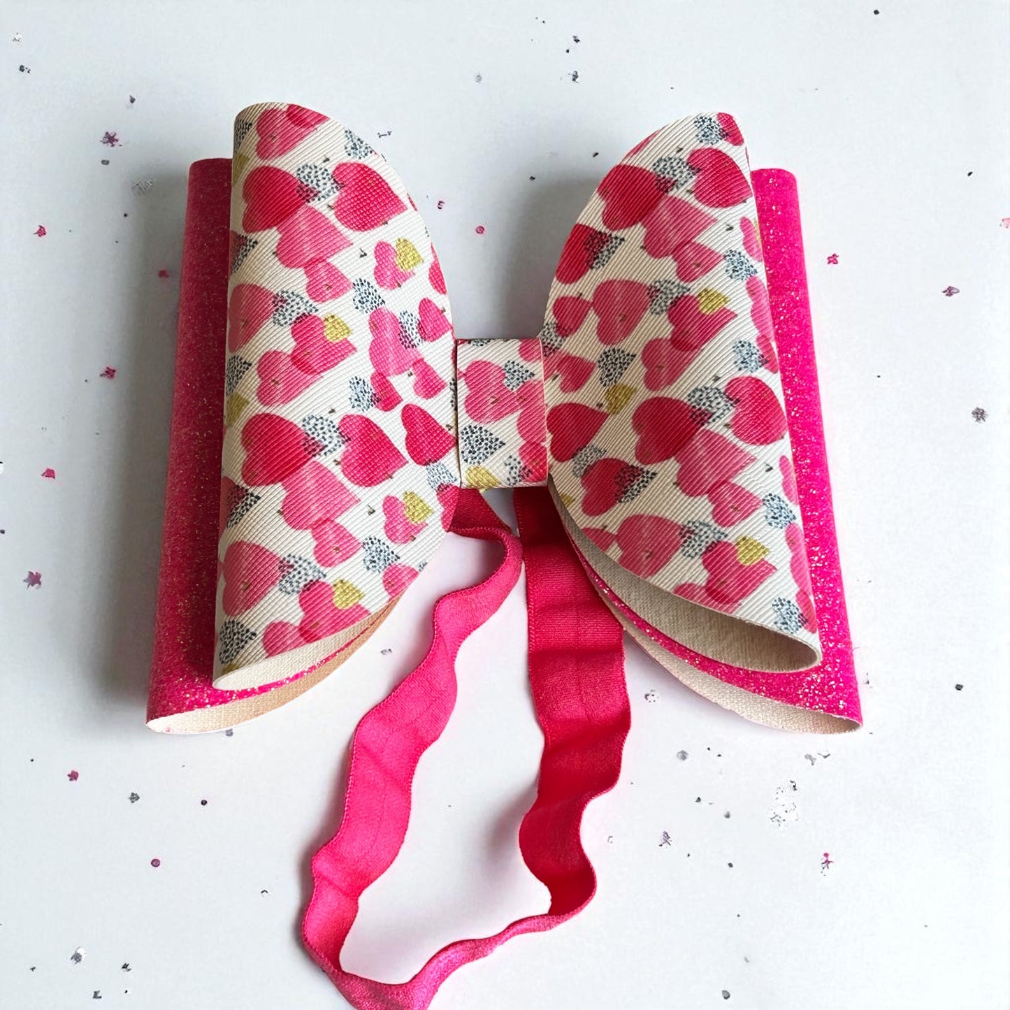 Berry Blush Love Bow Headband