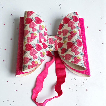Berry Blush Love Bow Headband