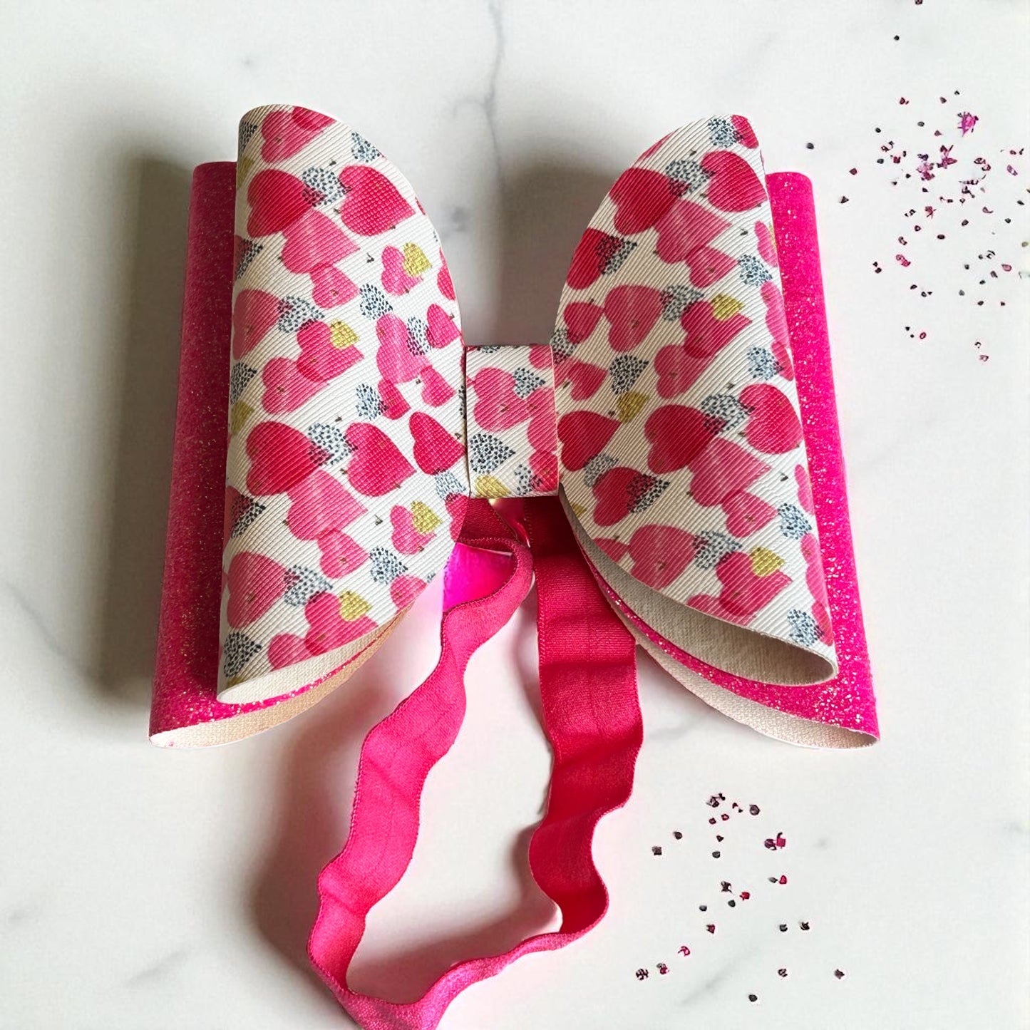 Berry Blush Love Bow Headband