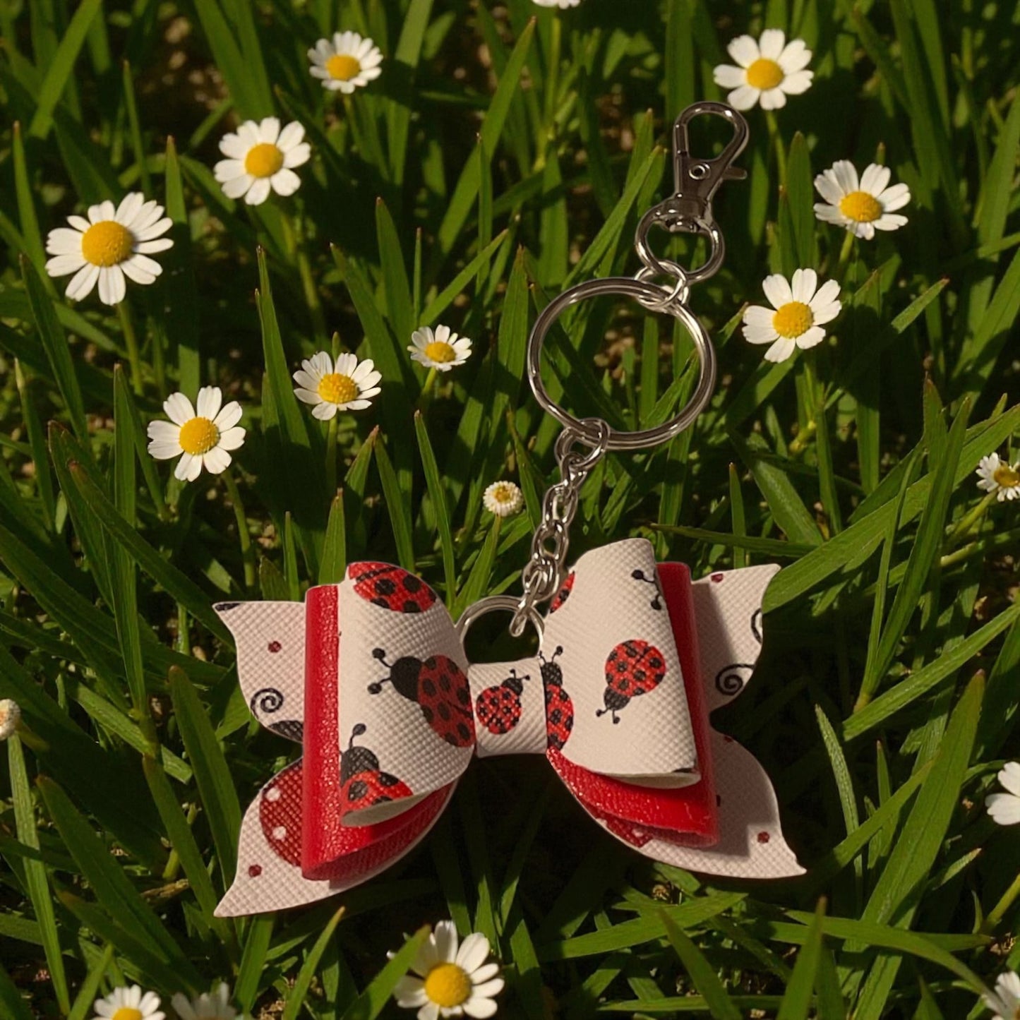 Lady Bug Love Keychain