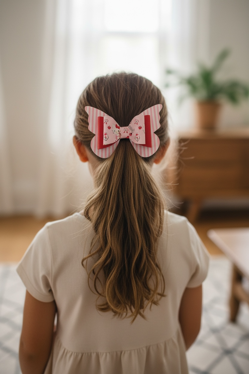 Pinky Hello Kitty Hairbow